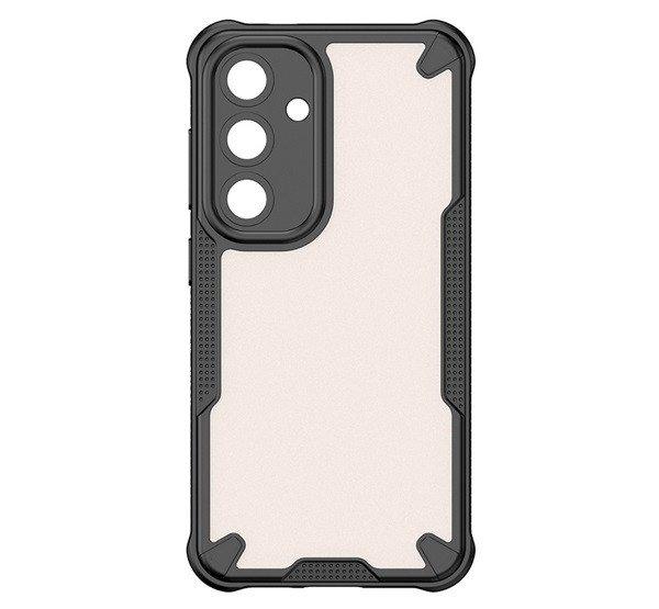 Defender szilikon telefonvédő (ütésállóság, légpárnás sarok, akril
hátlap, kameravédő) FEKETE Samsung Galaxy S24 FE (SM-S721)