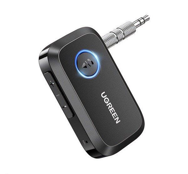 UGREEN bluetooth audió adapter (v5.3, 3.5mm jack aljzat) FEKETE