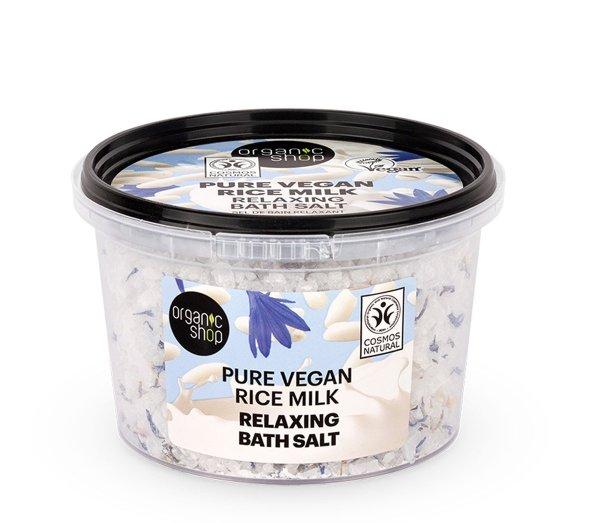 Organic Shop Relaxáló fürdősó Rizstej (Relaxing Bath Salt) 300 g