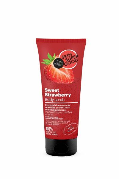 Organic Shop Bőrradír Édes eper Skin Super Good (Body Scrub) 200 ml