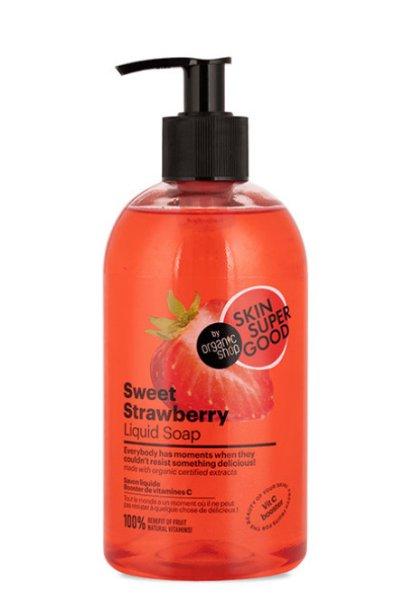 Organic Shop Folyékony szappan Édes eper Skin Super Good (Liquid Soap) 500 ml