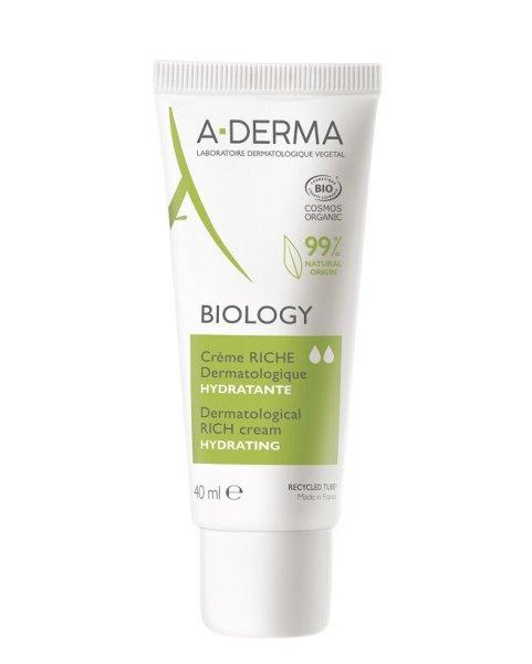 A-DERMA Bőrgyógyászati krém Biology (Dermatological Rich Cream) 40 ml