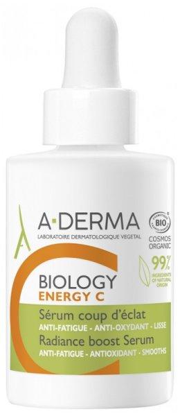 A-DERMA Fényesítő arcszérum Biology Energy C (Radiance Boost Serum) 30 ml