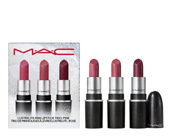 MAC Cosmetics Ajakszett Lustrelite Mini Pink (Lipstick Trio)