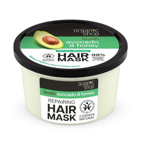 Organic Shop Regeneráló hajpakolás Avocado & Honey (Repairing Hair Mask) 250
ml