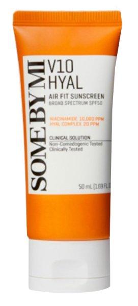 Some By Mi Magas védő hatású hidratáló fényvédő SPF 50 V10 Hyal (Air
Fit Sunscreen) 50 ml