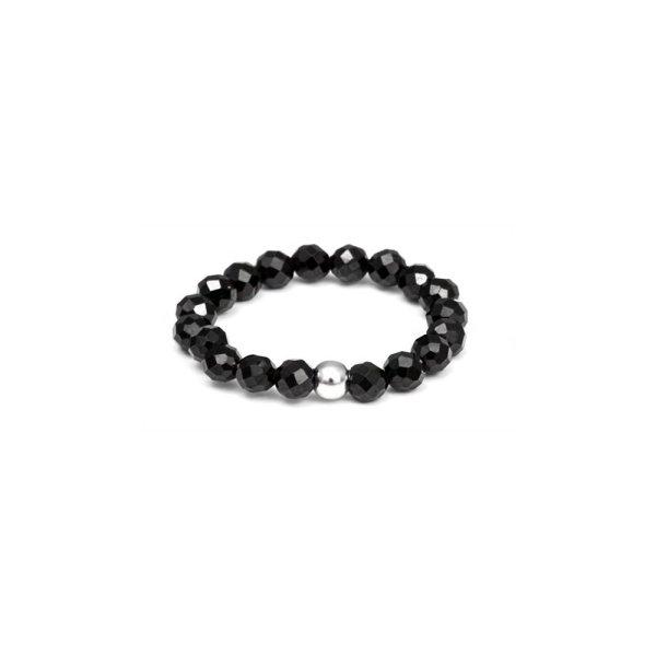 Agato Ásvány gyűrű spinellel POL-R04 53 mm