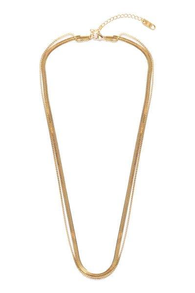 Emily Westwood Elegáns dupla nyaklánc aranyozott acélból Miracle EWN250262G