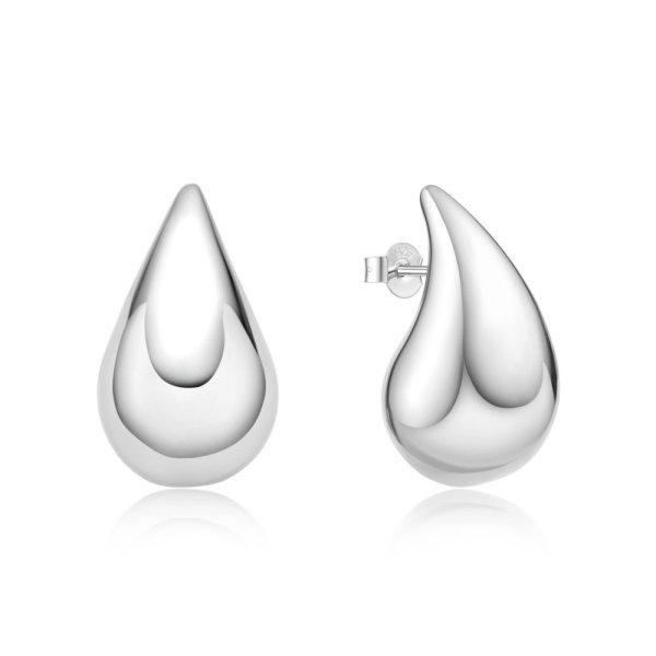 MOISS Divatos ezüst fülbevaló Tear Drop E0004913