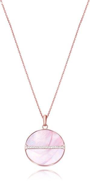 Viceroy Gyönyörű bronz nyaklánc kristályokkal Chic 75075C01012