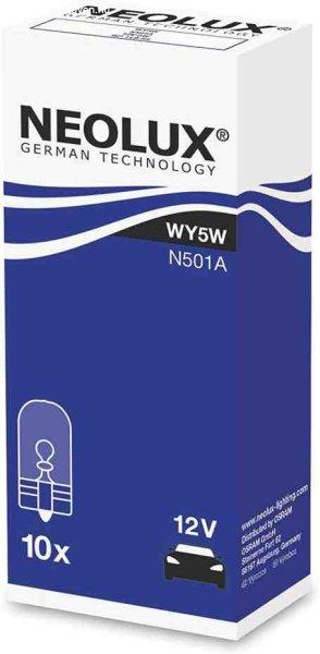 Neolux N501A WY5W 12V 5W W2.1x9.5d Sárga Foglalat Nélküli Izzó