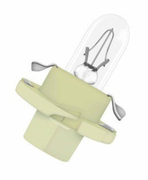 Osram 12V 2W BX8.4d Műszerfal Izzó Világoszöld Foglalattal