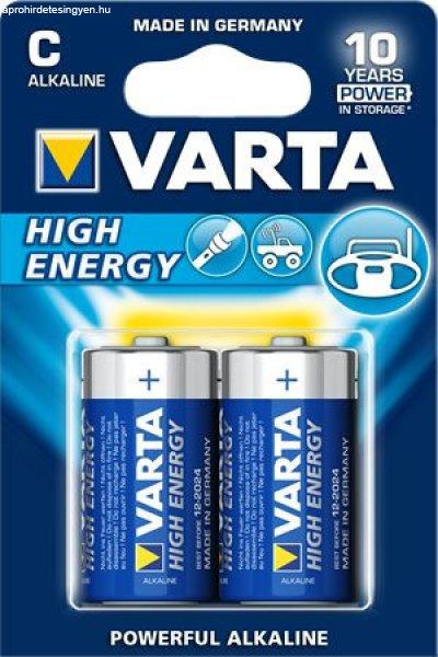 VARTA Longlife Power C (Baby) alkáli elem, 1,5V, 2 db/csomag