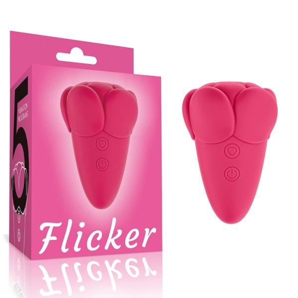  Flicker Rechargeable Vibrator Rose Red 