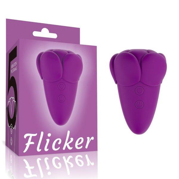  Flicker Rechargeable Vibrator Purple 