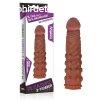  Pleasure X-Tender Penis Sleeve Brown 5 