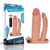  Add 3" Vibrating Double Penis Sleeve 