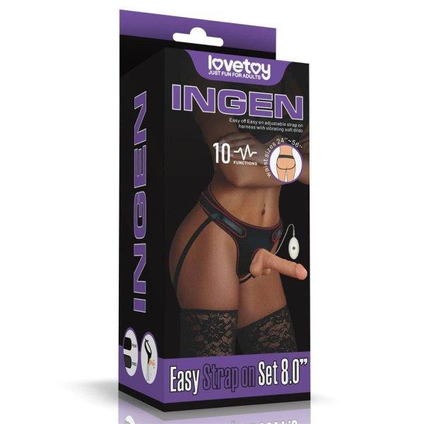  Vibrating Easy Strapon Set 7.5" 