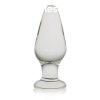  Glass Romance Anal Plug Clear 
