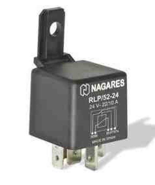 Nagares RLP/52-24 relé, 24V, 22A/10A, 5-lábú