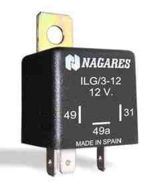 Nagares ILG/3-12 12V 3 lábú LED-es indexrelé