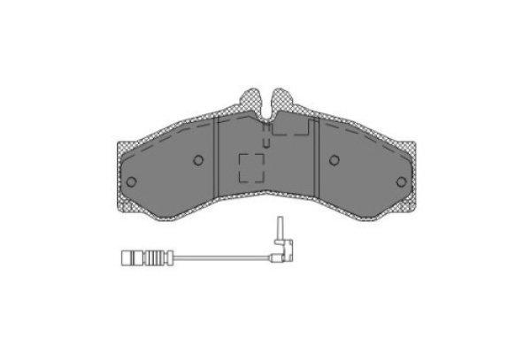 Első/hátsó fékbetét készlet – SCT SP132 (Mercedes-Benz, Multicar,
Volkswagen)