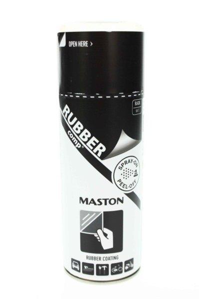 191210 Maston RUBBERcomp Szórható Gumi Spray Matt Fekete 400 ml