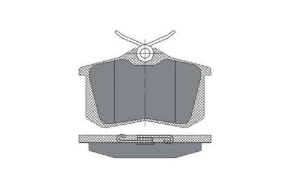 Hátsó fékbetét készlet – SCT SP113 (Audi, DS, Ford, Opel, Peugeot,
Renault, Seat, Skoda, Volkswagen)
