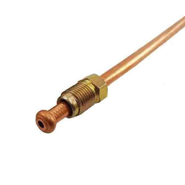 Fém fékcső 70 cm, 10x1.25 mm kúpos csatlakozással (Niva bal hátsó)