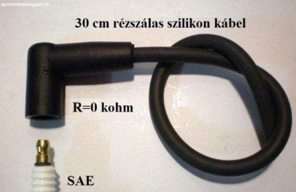 MS-2 szerelt gyújtókábel – 50 cm, szilikon szigeteléssel, 90°-os
csatlakozókkal (kompatibilitás: lásd a leírásban!)