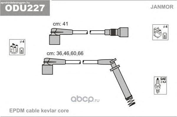 JANMOR ODU227 gyújtókábel készlet – (OE: 612556 / 53-0048) -
(kompatibilitás: lásd a leírásban)