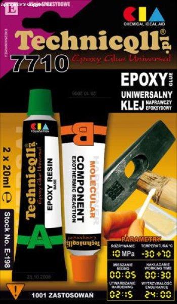 7710 Technicqll kétkomponensű extra erős epoxi ragasztó 2x20 ml