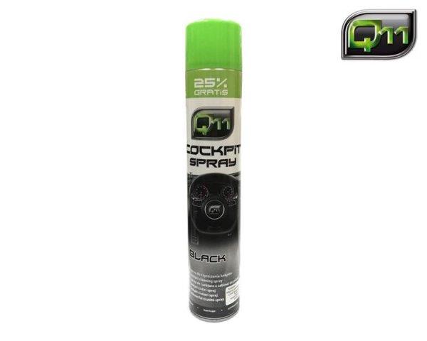 Q11 műszerfaltisztító és ápoló spray – Black illatú, 750 ml