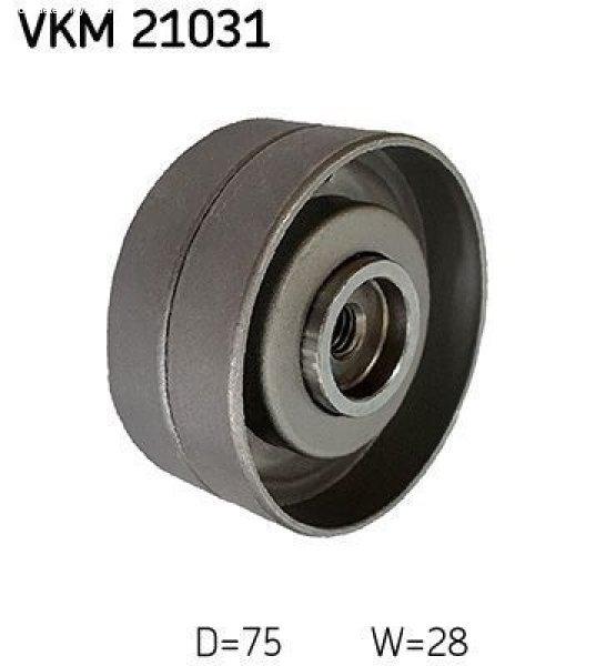 VKM 21031 vezérműszíj vezetőgörgő – 75 mm átmérő, 28 mm szélesség
(1257120) (AUDI, Volvo, Volkswagen)