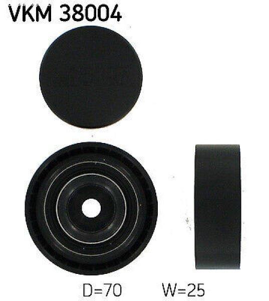 Vezérműszíj vezetőgörgő – VKM 38004 (70 x 25 mm) – 11281748131 /
02.02.007 (BMW, SKODA)