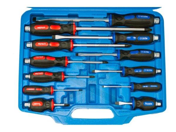 MK6125 csavarhúzó készlet üthető 12 db +/-