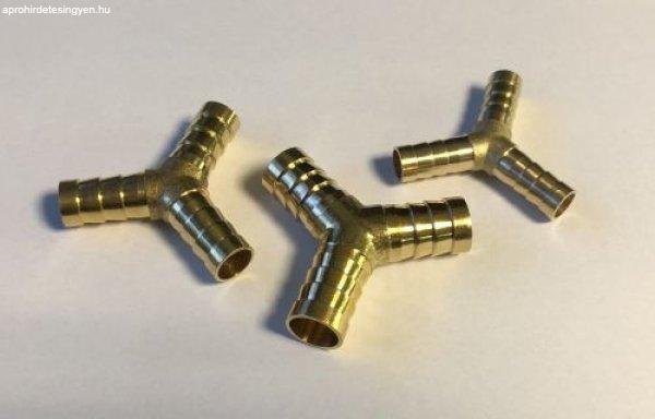 Fém Y-elágazásos toldócső, Ø12mm