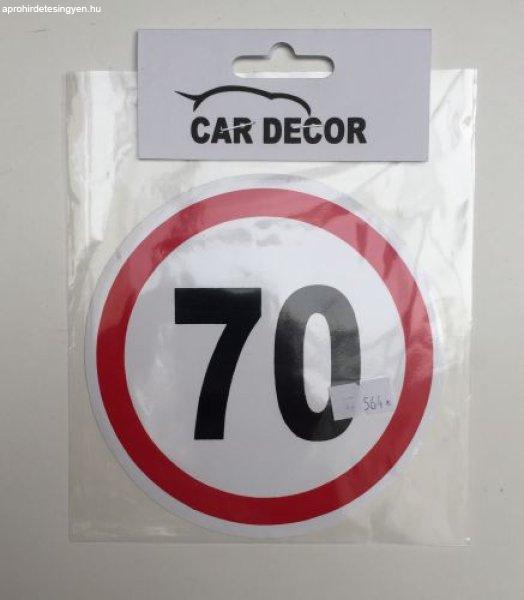 Sebességhatároló matrica 70km/h – 564