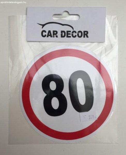 Sebességhatároló matrica 80km/h – 559