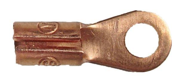 Vörösréz kábelsaru 4,3 mm átmérővel – 25 db/csomag