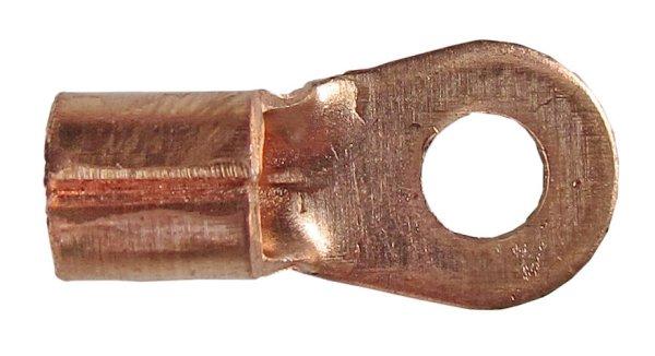 Vörösréz kábelsaru 5 mm átmérővel, 6 mm² vezetékhez – 25 db/csomag
(008555)