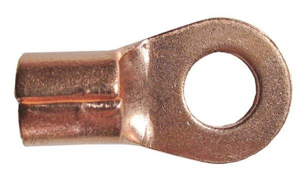 Vörösréz kábelsaru 12 mm furatátmérővel, 70 mm² vezetékhez – 10
db/csomag