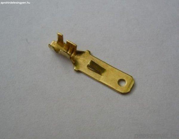 Csúszósaru kábelvég füles hosszú (apa) 6,3mm 100db 73409 elektromos