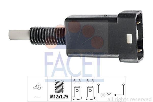 Féklámpa kapcsoló – FACET 7.1003 – 12V-os, 2 csavaros rögzítésű
(Ford)
