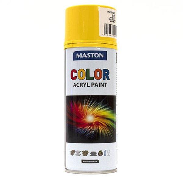 0141021 Maston Color Acryl festékspray RAL 1023 közlekedési sárga 400 ml