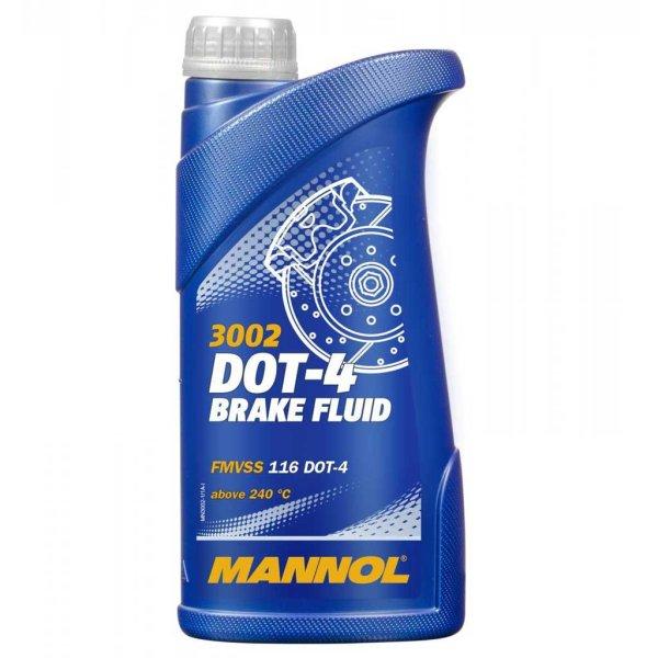 MANNOL 3002 DOT-4 szintetikus fékfolyadék – 1 liter