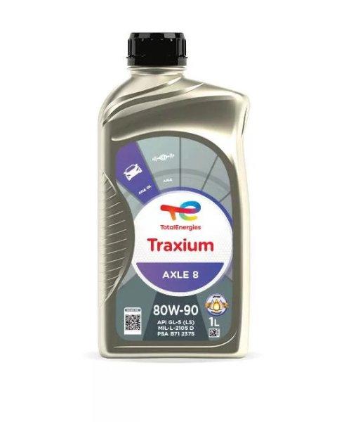 Total traxium axle 8 80w90 1l api gl-5 limited slip mil-l-2105d psa b71 2375