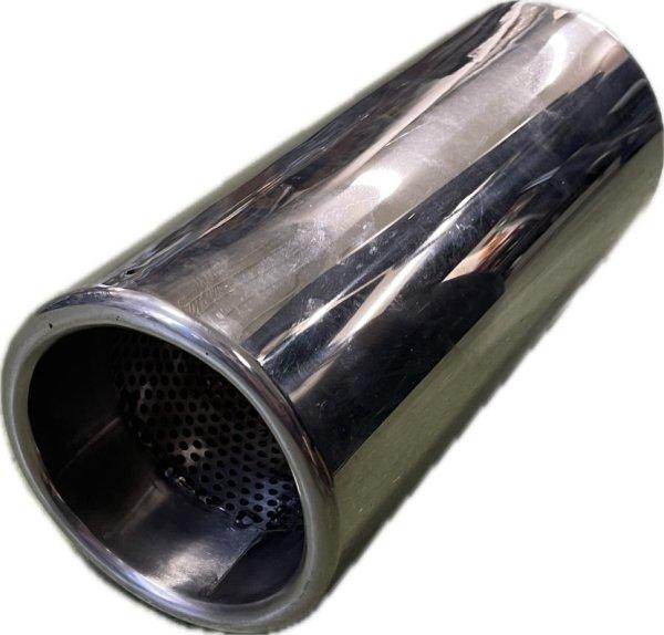 Hegeszthető kerek kipufogóvég, KV-502, 10 cm átmérőjű