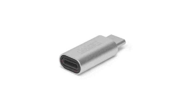 Delight 55448B iPhone Lightning – USB Type-C adapter, ezüst