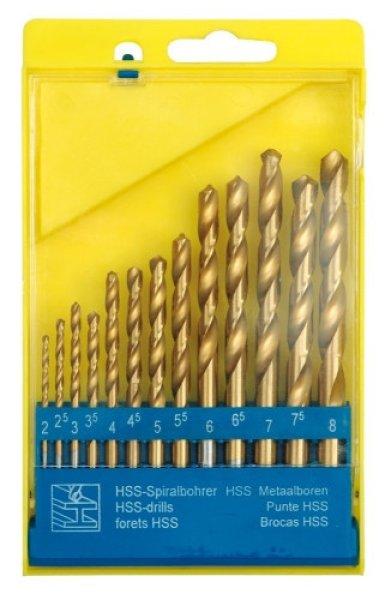 Fémfúró készlet titán bevonattal 13 db – 22300